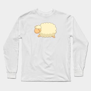 cute flat sheep character design Long Sleeve T-Shirt